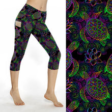 Load image into Gallery viewer, Lotus Turtle 2 Pocket Leggings
