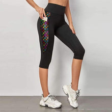 Load image into Gallery viewer, Black Leggings with Pocket Pattern - All the Colours