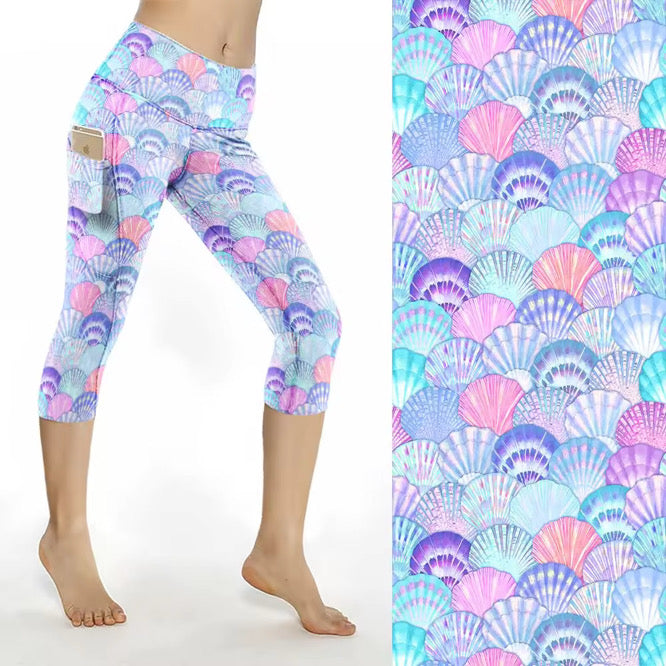 Mermaid Shells 2 Pocket Leggings